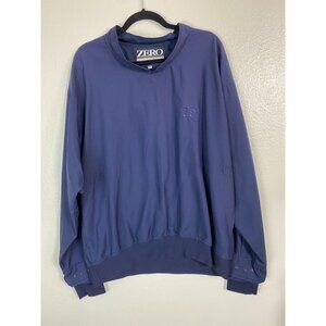 Zero Restriction Blue Golf Pullover Windbreaker Lightweight Jacket Mens Large